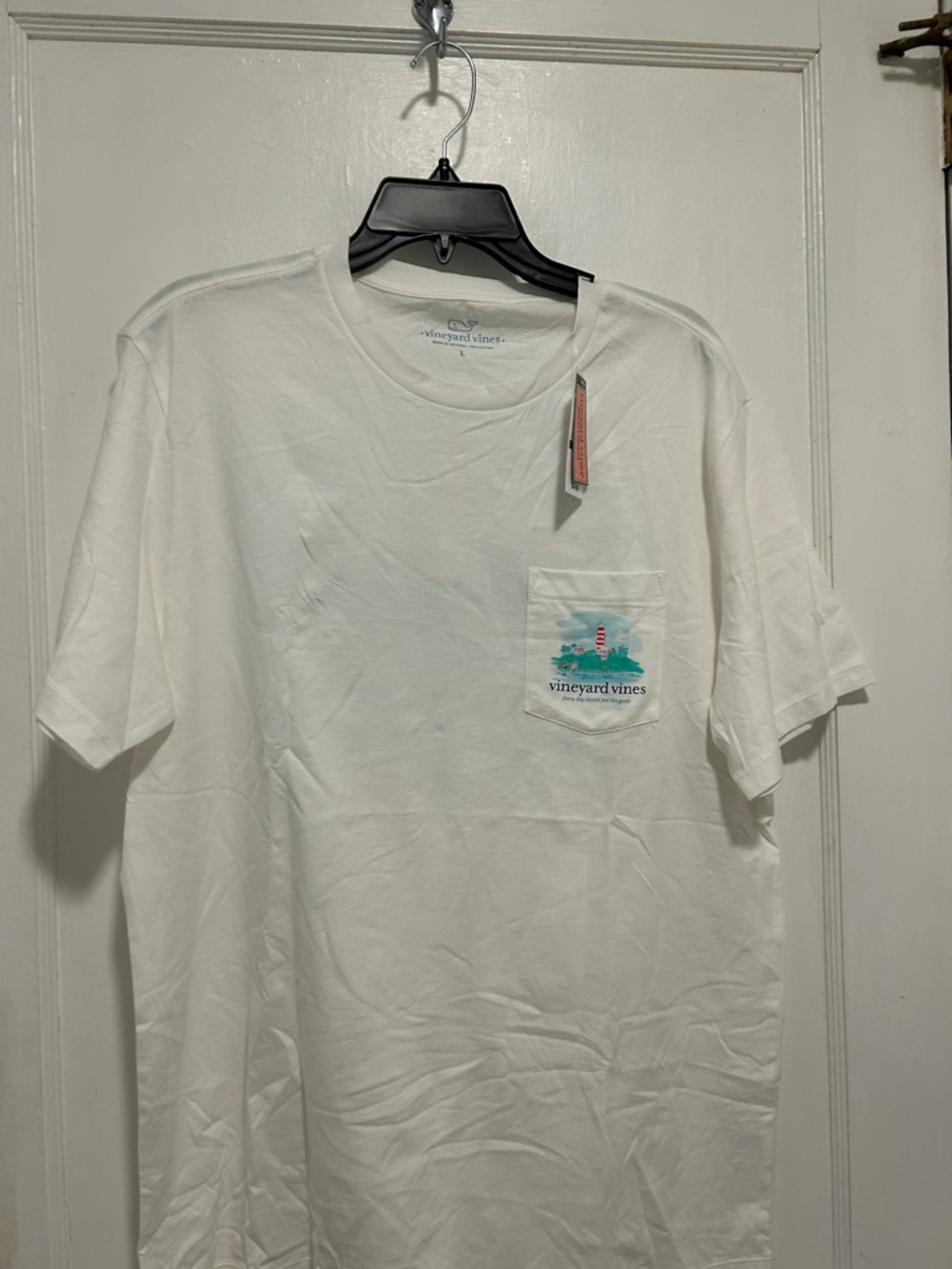 Vineyard Vines White Short-Sleeve Pocket Tee nwt size L